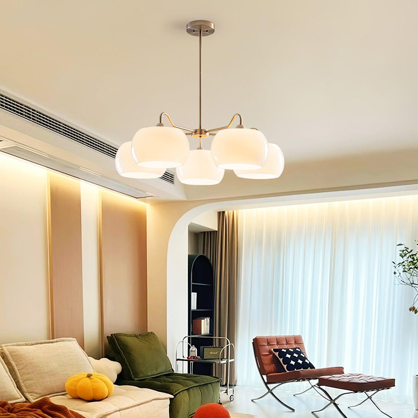 Persimmon Electrolytic Chandelier