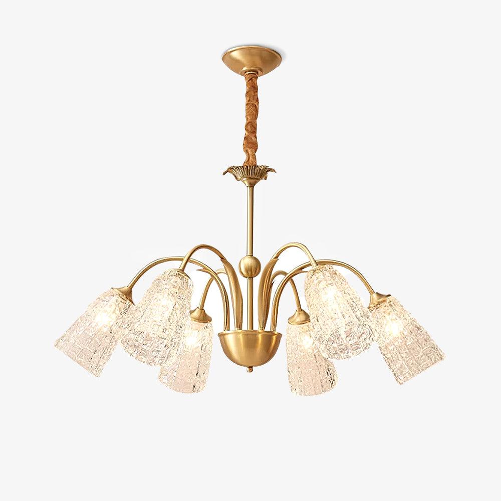 Bronze Crystal Cup Chandelier