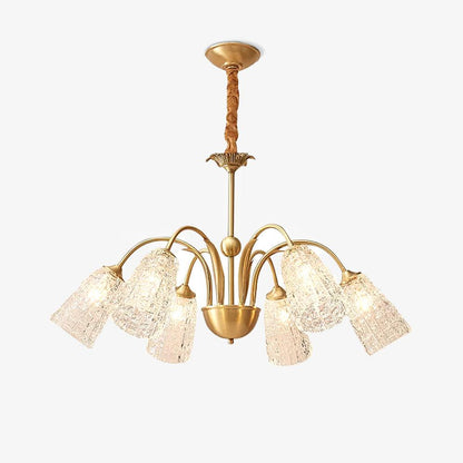Bronze Crystal Cup Chandelier