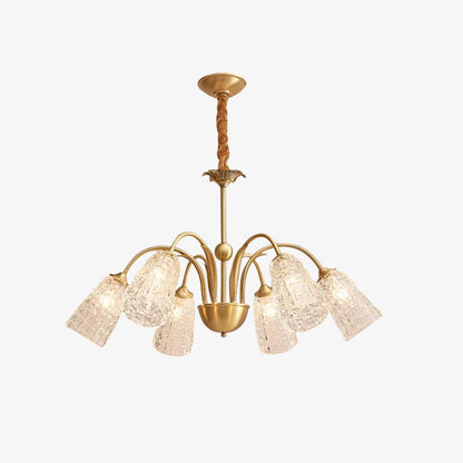 Bronze Crystal Cup Chandelier