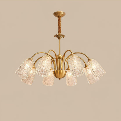 Bronze Crystal Cup Chandelier