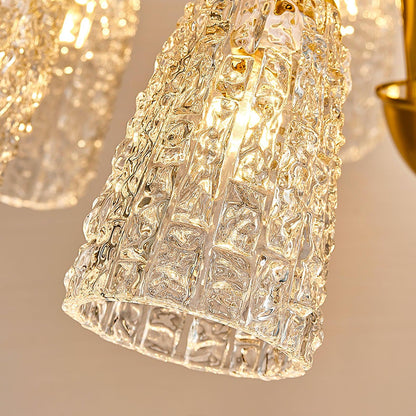 Bronze Crystal Cup Chandelier