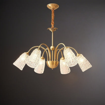 Bronze Crystal Cup Chandelier