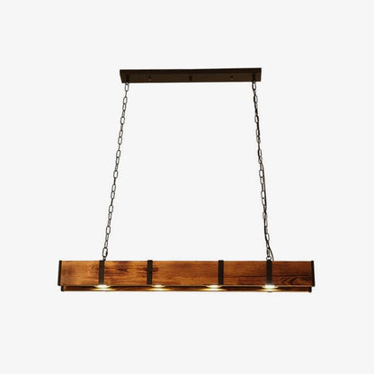 American Industrial Retro Distressed Solid Wood Chandelier