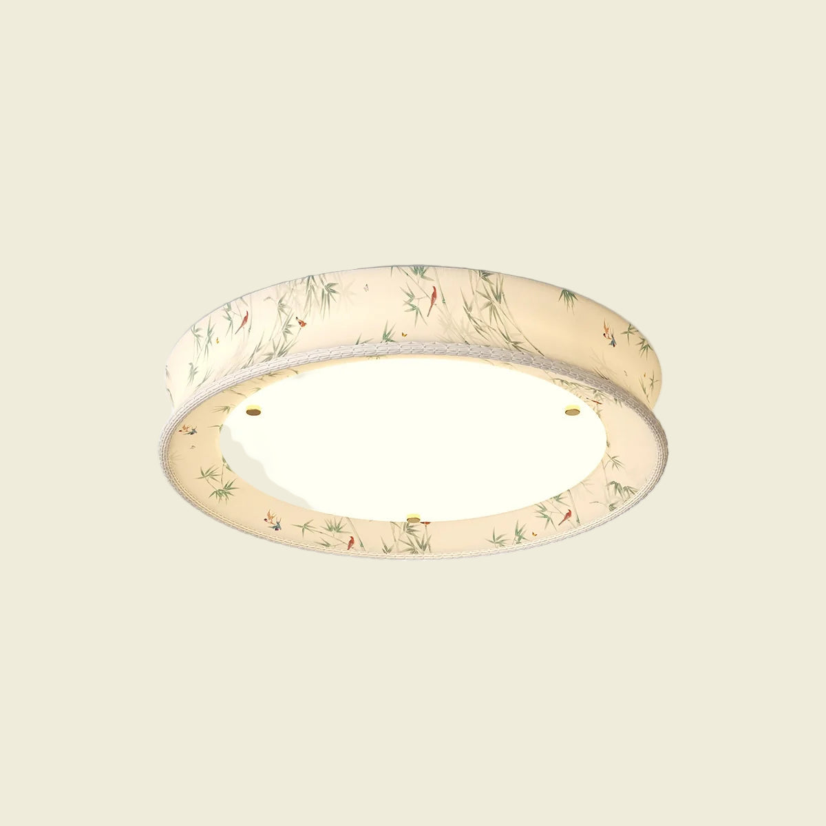 Fabric Printed Bedroom Ceiling Lamp