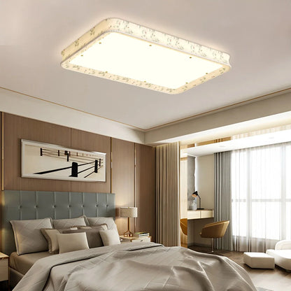 Fabric Printed Bedroom Ceiling Lamp