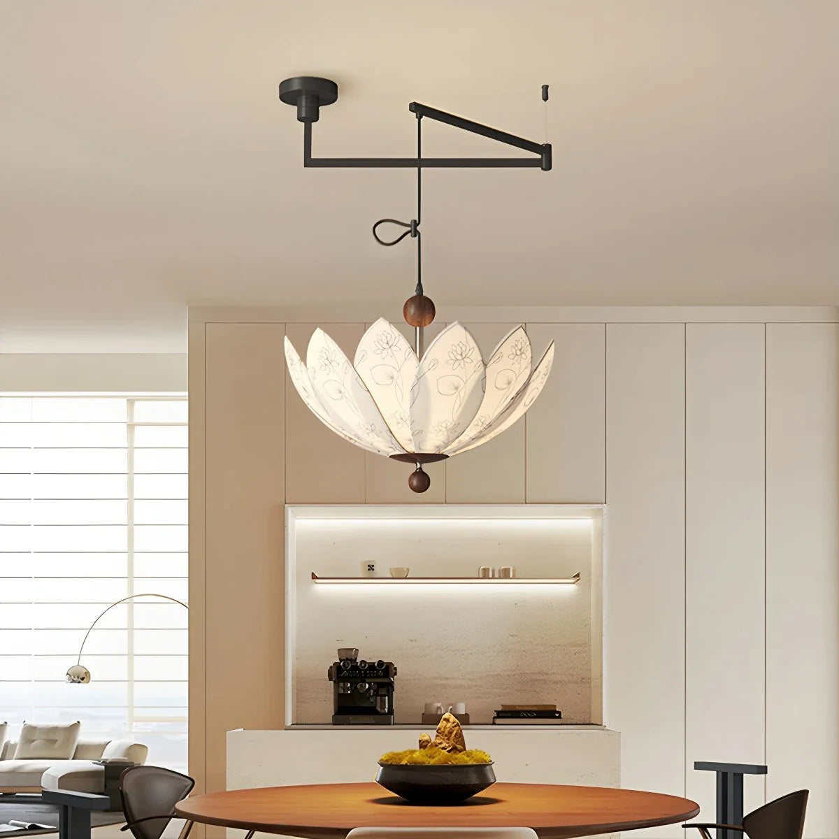 French Top Print Chandelier