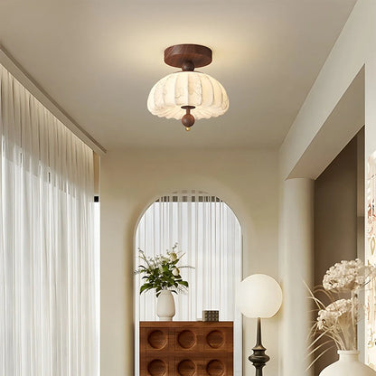 Simple and Elegant Ceiling Lamp in the Corridor
