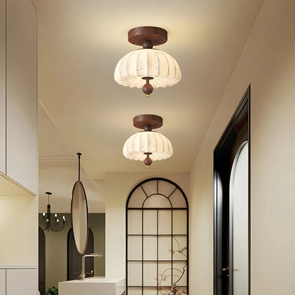 Simple and Elegant Ceiling Lamp in the Corridor