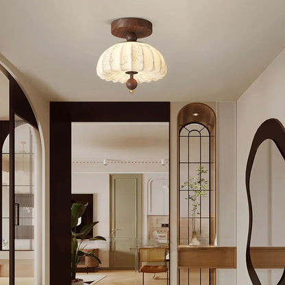 Simple and Elegant Ceiling Lamp in the Corridor