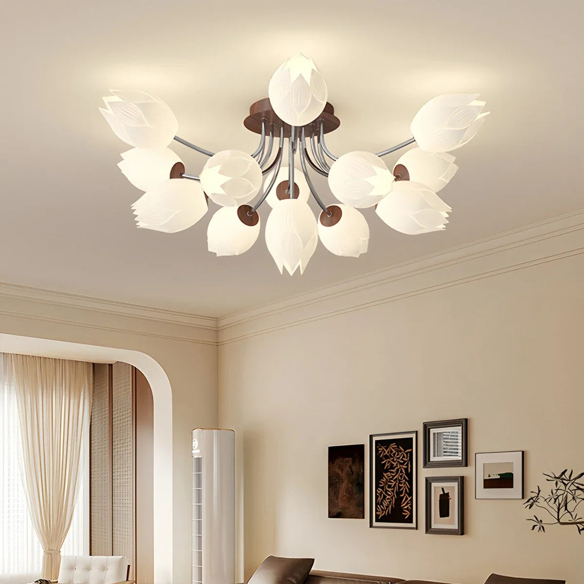 Floral Living Room Ceiling Lamp