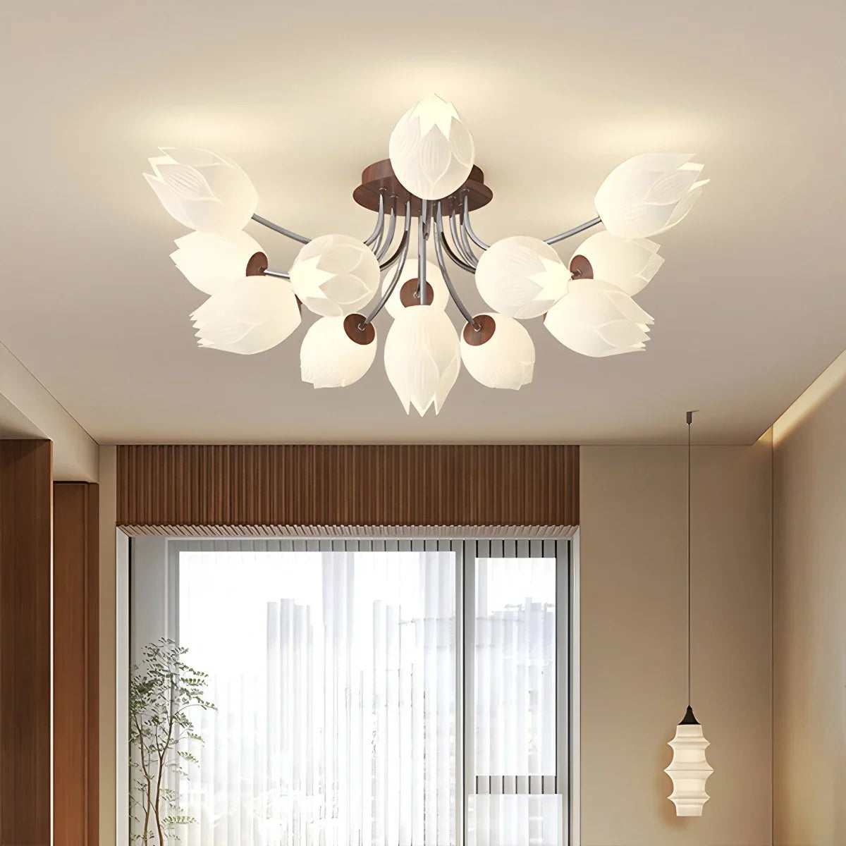 Floral Living Room Ceiling Lamp
