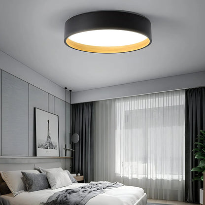 Modern Wood Grain Ceiling Lamp