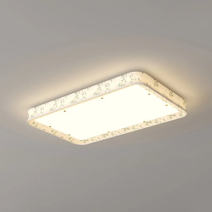 Fabric Printed Bedroom Ceiling Lamp