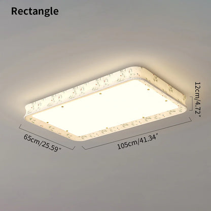 Fabric Printed Bedroom Ceiling Lamp