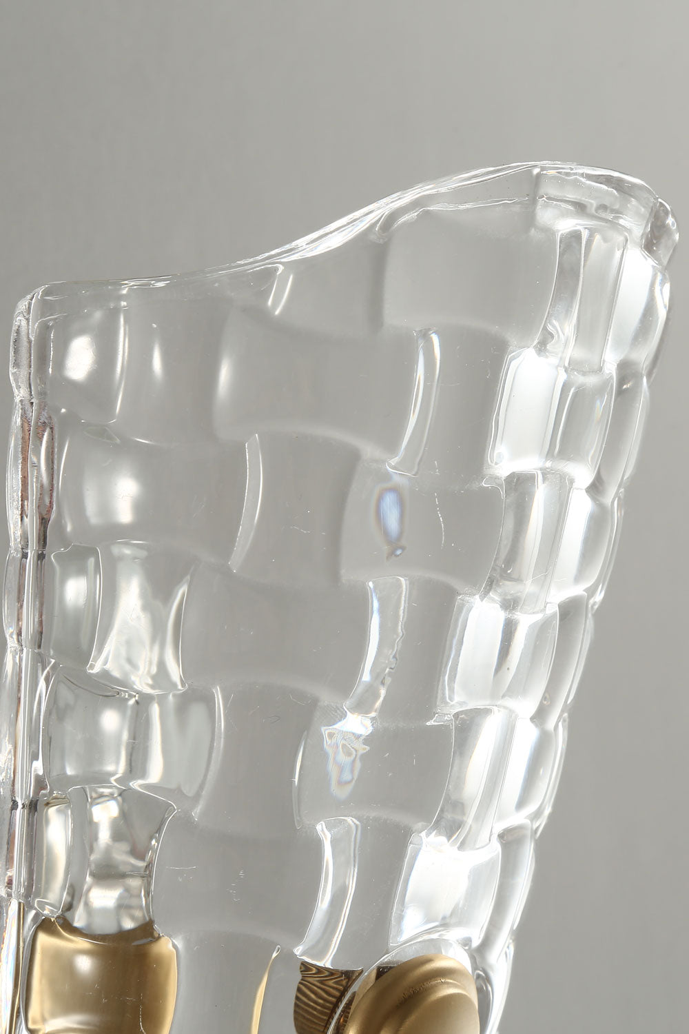 Copper-Bottomed Glass Flare-Shaped Wall Lamp