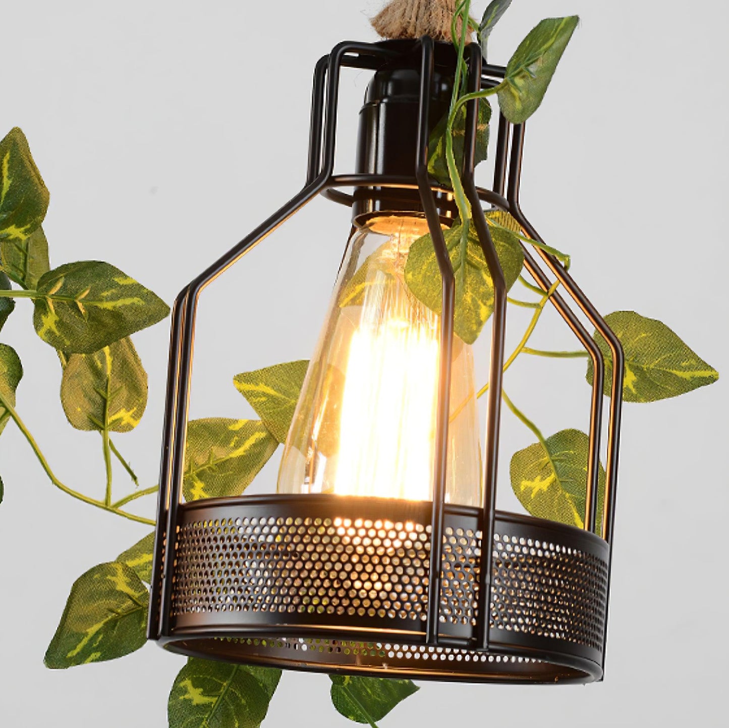 Rustic Wooden Pendant Light Chandelier