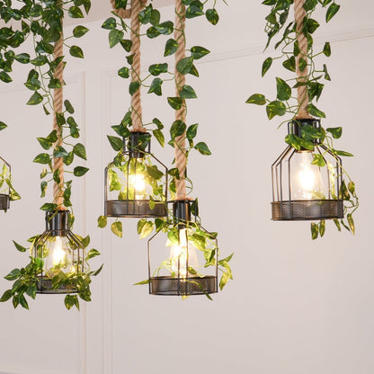 Rustic Wooden Pendant Light Chandelier