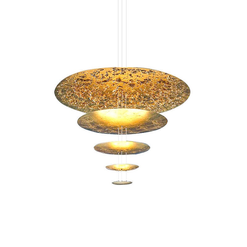 Italian Gold Leaf Chandelier
