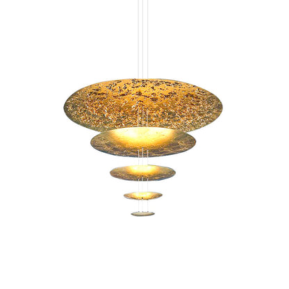 Italian Gold Leaf Chandelier