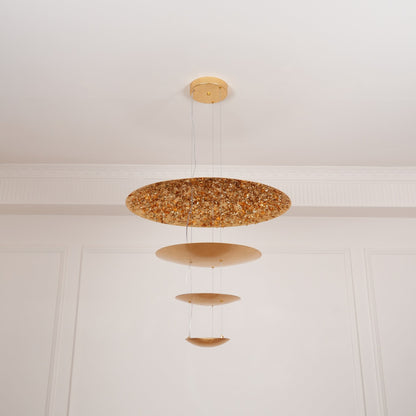 Italian Gold Leaf Chandelier