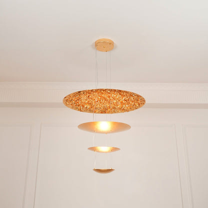 Italian Gold Leaf Chandelier