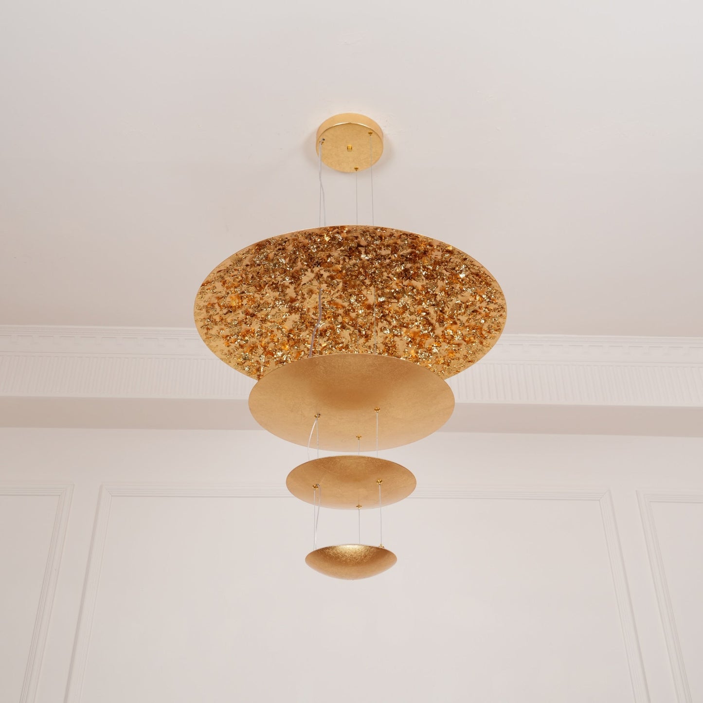 Italian Gold Leaf Chandelier