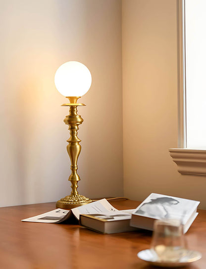 Brass Torch Table Lamp