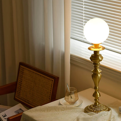 Brass Torch Table Lamp