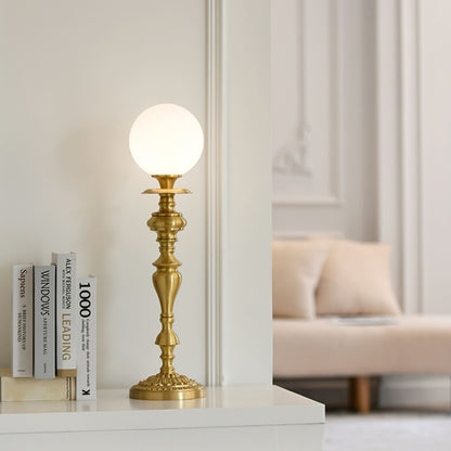 Brass Torch Table Lamp