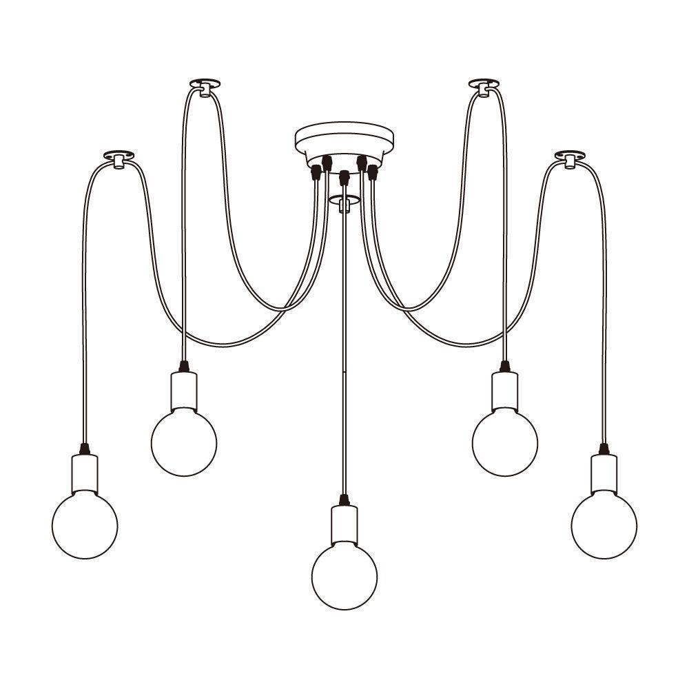 Long-Line Spider Web Chandelier