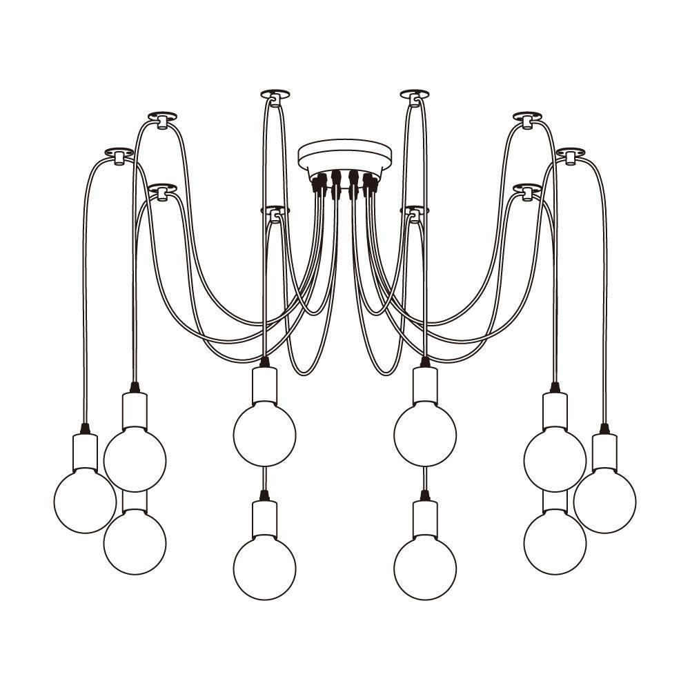 Long-Line Spider Web Chandelier