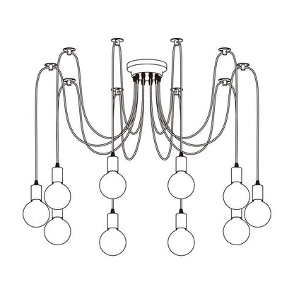 Long-Line Spider Web Chandelier