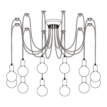 Long-Line Spider Web Chandelier