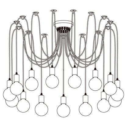 Long-Line Spider Web Chandelier