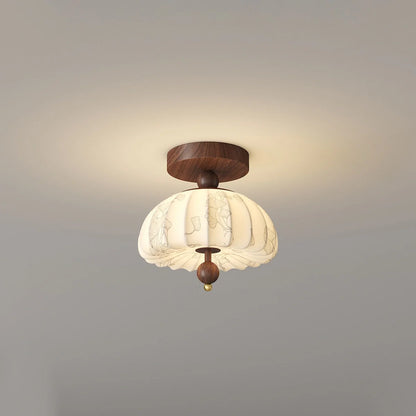 Simple and Elegant Ceiling Lamp in the Corridor