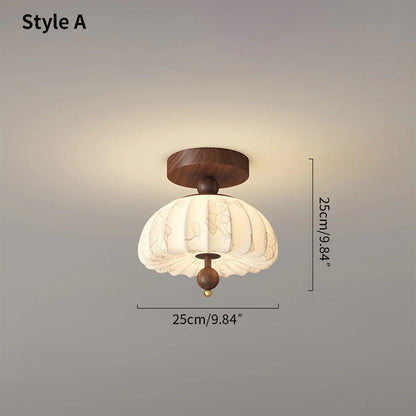Simple and Elegant Ceiling Lamp in the Corridor