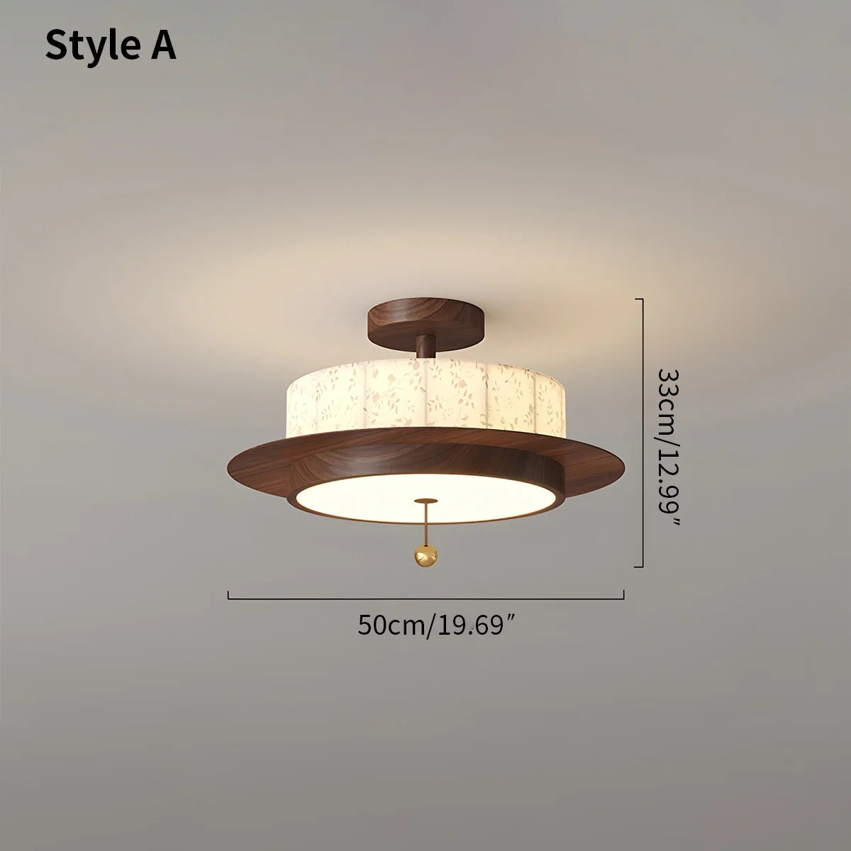 Modern Wooden Elegant Ceiling Lamp