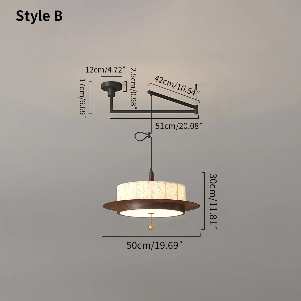 Modern Wooden Elegant Ceiling Lamp