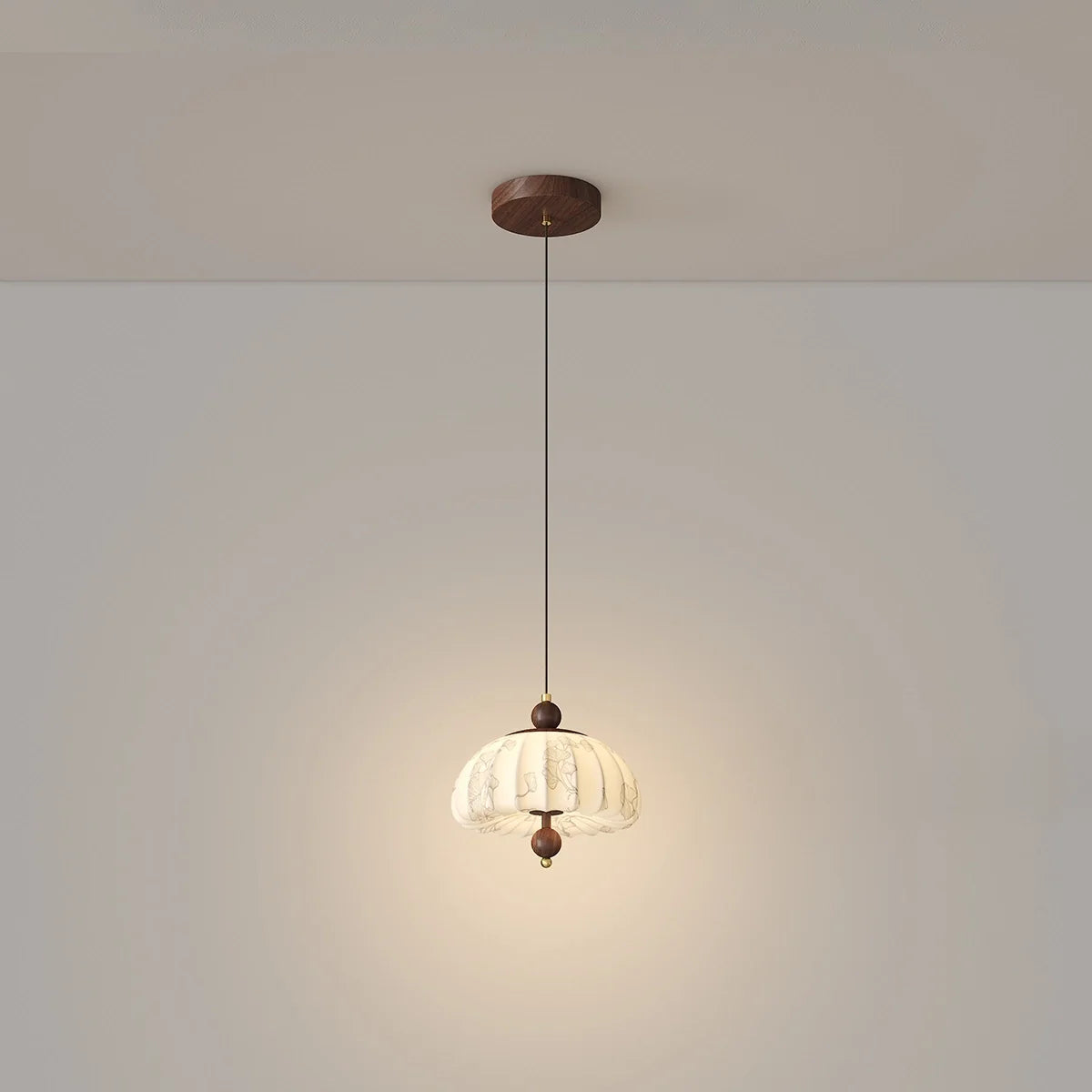 Simple and Elegant Ceiling Lamp in the Corridor