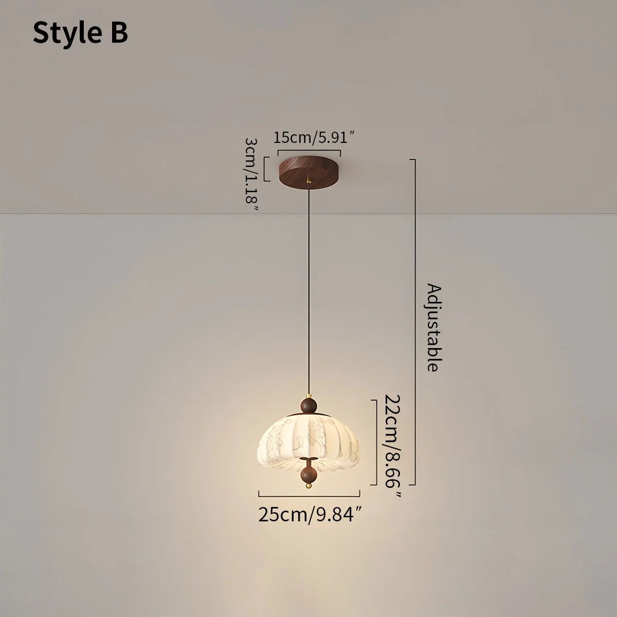 Simple and Elegant Ceiling Lamp in the Corridor
