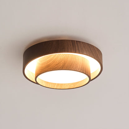 Full Moon Wooden Ceiling Light