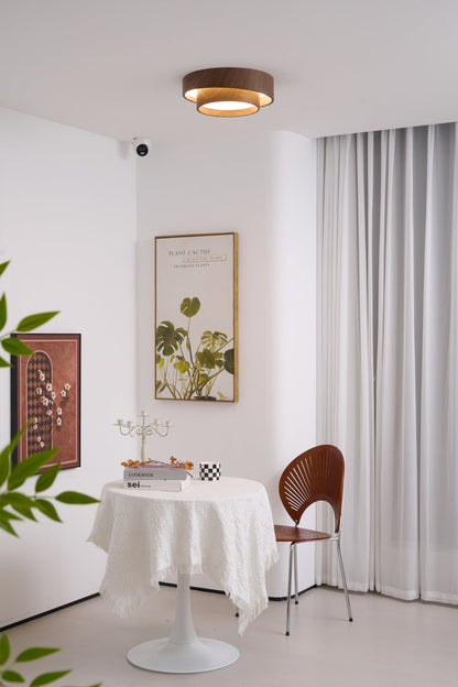 Full Moon Wooden Ceiling Light