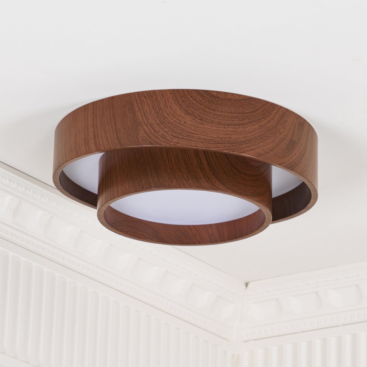 Full Moon Wooden Ceiling Light