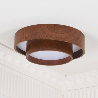 Full Moon Wooden Ceiling Light