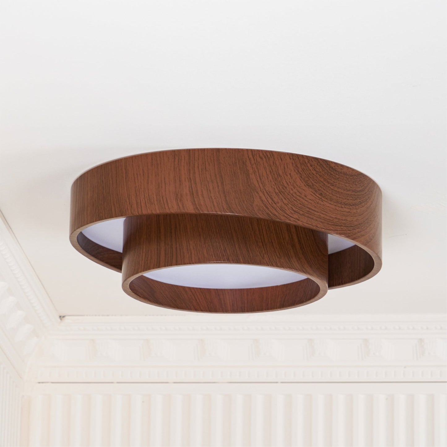 Full Moon Wooden Ceiling Light