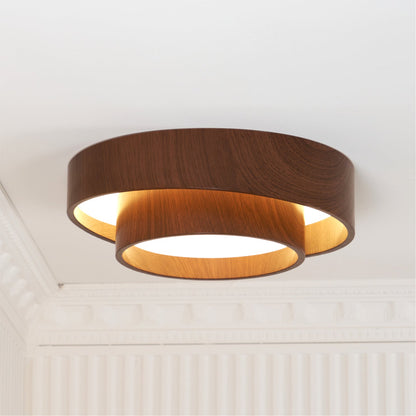 Full Moon Wooden Ceiling Light