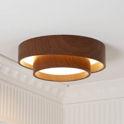 Full Moon Wooden Ceiling Light