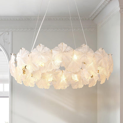 Snowflake Creative French Cream Style Light Luxury Chandelier