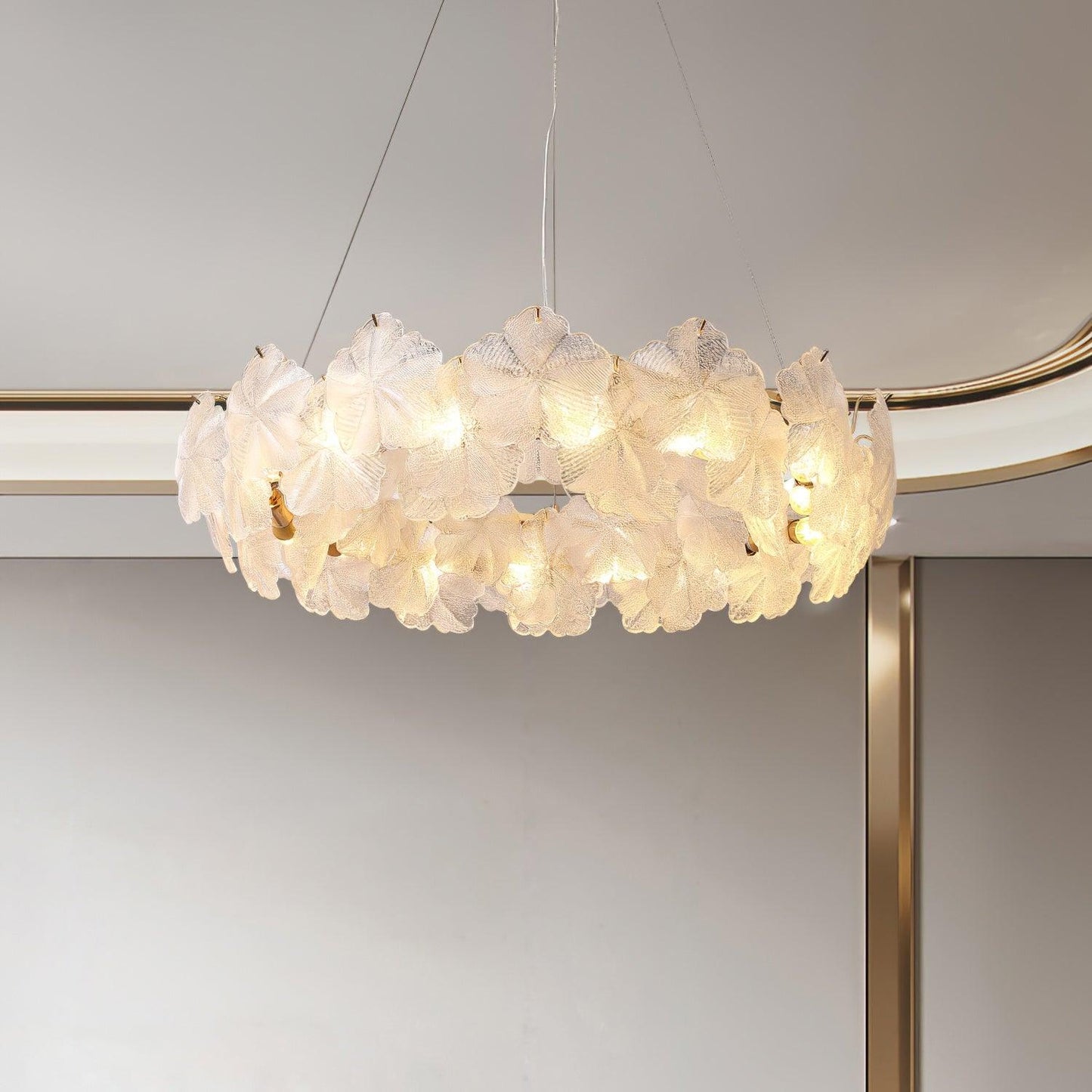 Snowflake Creative French Cream Style Light Luxury Chandelier